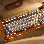 خرید GravaStar Mercury K1 Pro Wireless Mechanical Gaming Keyboard - Battle-Worn Yellow